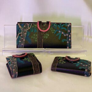 Ladies Portfolio Wallet/Compact/Card Case Set